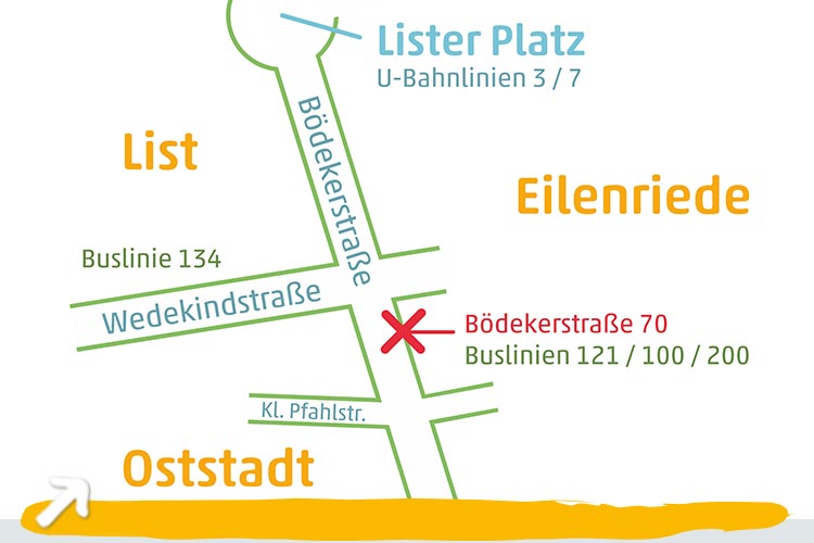 Praxis für Ergotherapie Hannover: Kontakt und Anfahrt